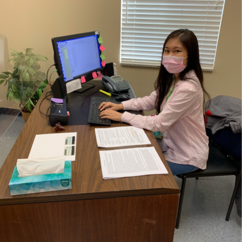 Noriko Serving the community!