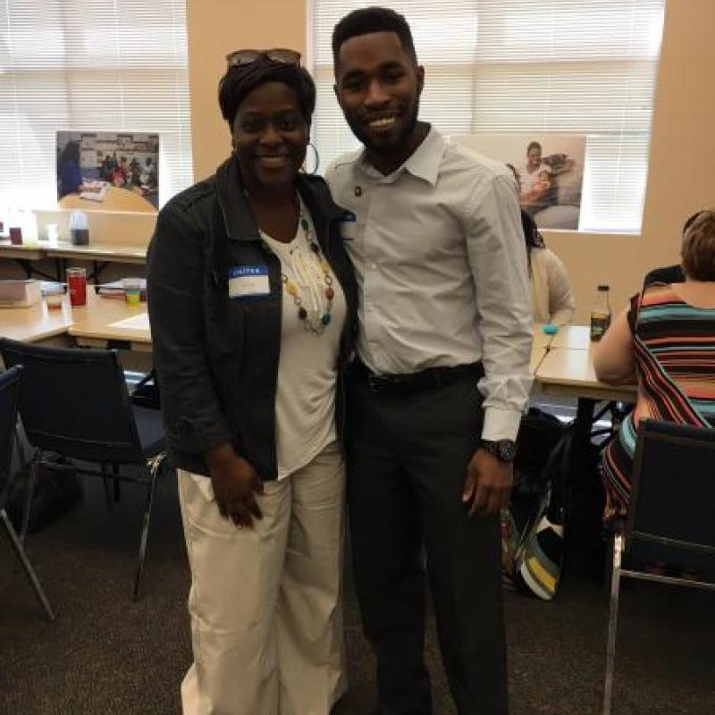 Eric and his mentor, Chelsea!