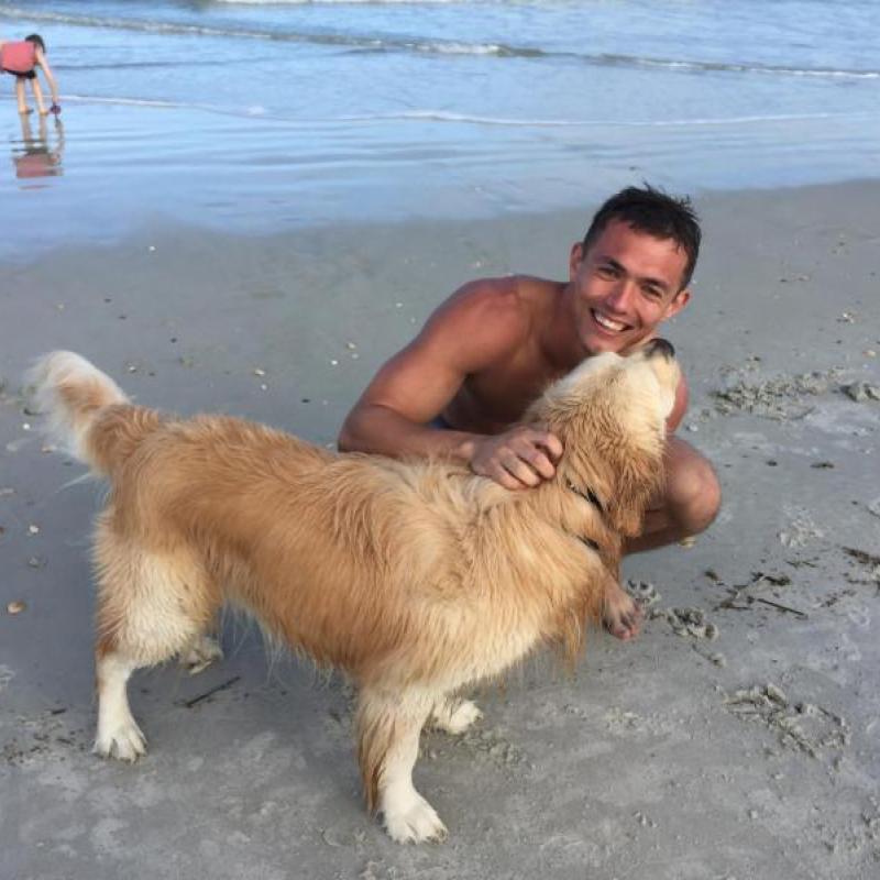 NHC Members love dogs at the beach!