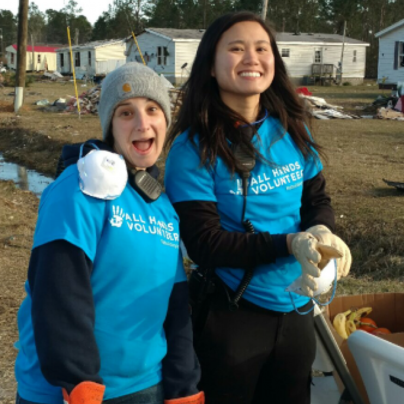 Maria and Noel helping our Georgia neighbors recover from a disaster