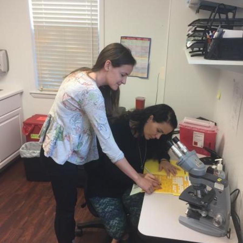 Rachel serving the community!