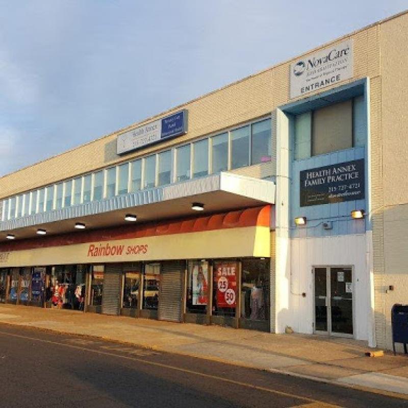 front of the health annex