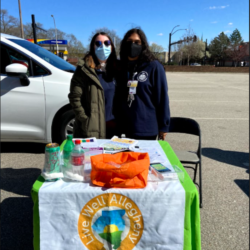 NHC PGH members Mira and Maria at an outdoor health fair