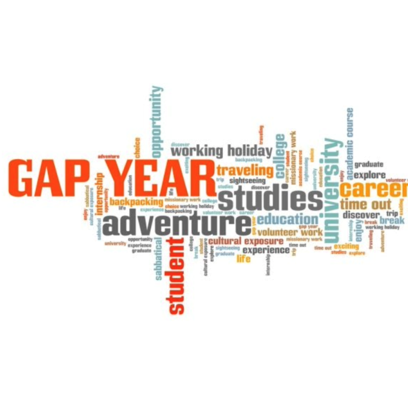 Gap Year Word Collage