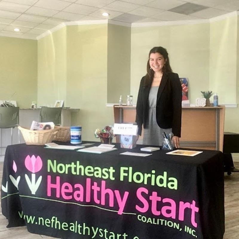 Educating pregnant women and mothers who come to the office on community resources .