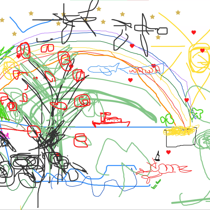 Collective art project from POP art therapy session 